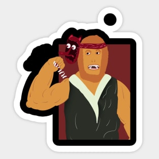 Japanese Samurai Bigfoot Sticker